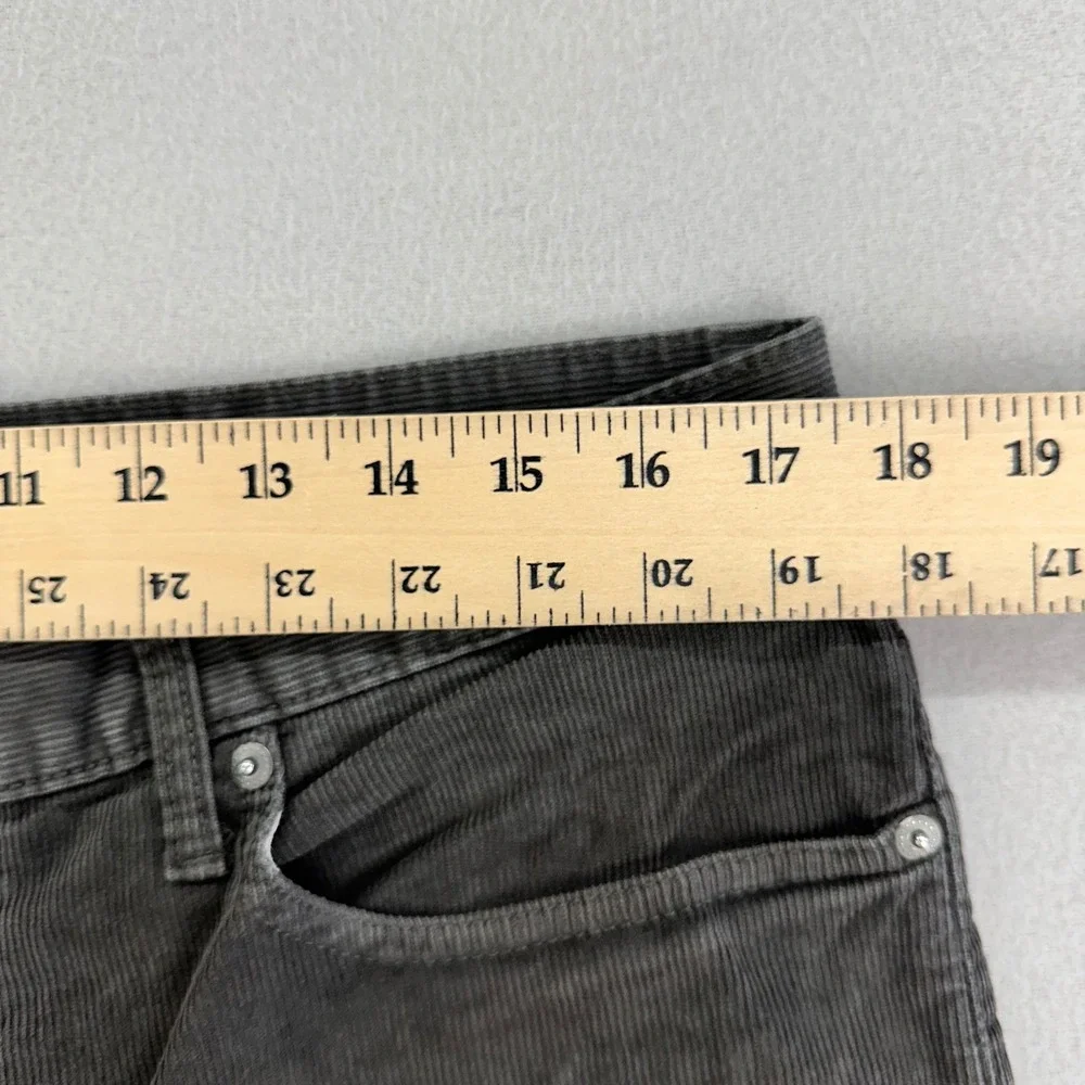 J.Crew Jeans‎ Classic Straight Corduroy Mens 34x30 Black Faded Distressed Retro